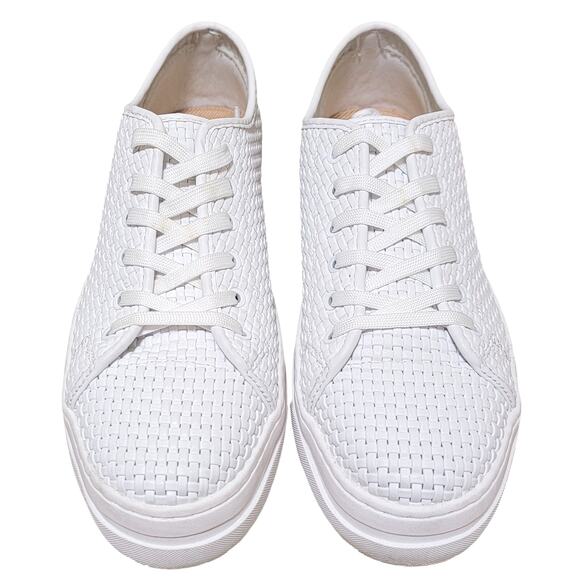 On 34th Women Lusille Low Platform Casual Sneakers Size US 10M White Woven - Picture 3 of 6
